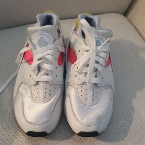 Kids Athletic Shoes with Pink and Silver Accents
